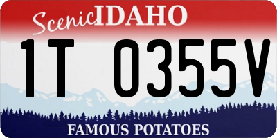 ID license plate 1T0355V