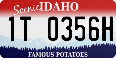 ID license plate 1T0356H