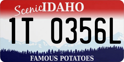 ID license plate 1T0356L