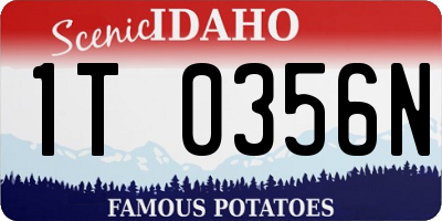 ID license plate 1T0356N