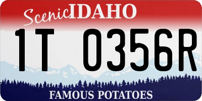 ID license plate 1T0356R