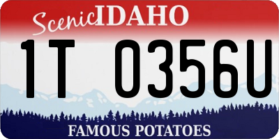 ID license plate 1T0356U