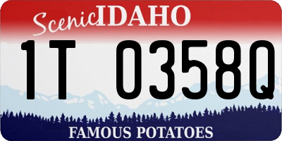 ID license plate 1T0358Q