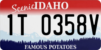 ID license plate 1T0358V