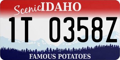 ID license plate 1T0358Z