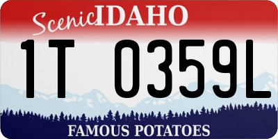 ID license plate 1T0359L