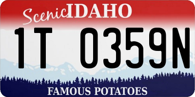 ID license plate 1T0359N
