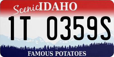 ID license plate 1T0359S