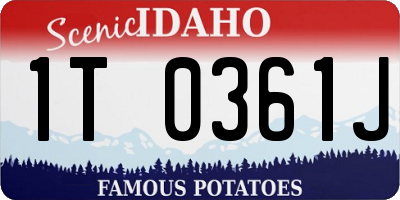 ID license plate 1T0361J