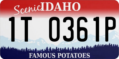 ID license plate 1T0361P