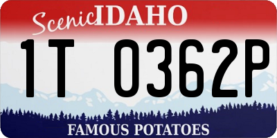 ID license plate 1T0362P