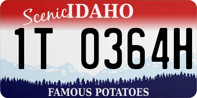 ID license plate 1T0364H