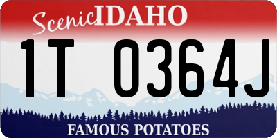 ID license plate 1T0364J