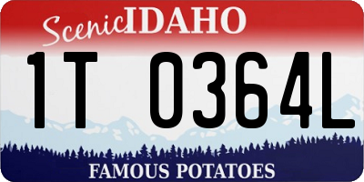 ID license plate 1T0364L
