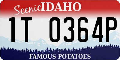 ID license plate 1T0364P