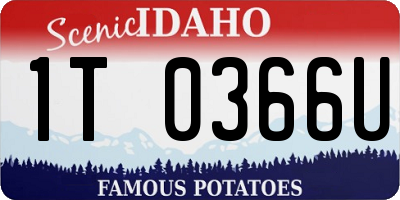 ID license plate 1T0366U