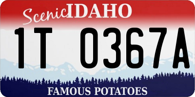 ID license plate 1T0367A