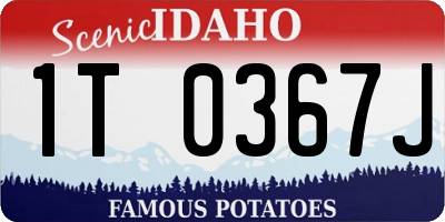 ID license plate 1T0367J