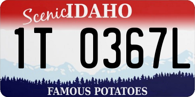 ID license plate 1T0367L
