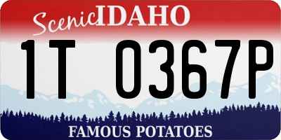 ID license plate 1T0367P