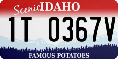 ID license plate 1T0367V