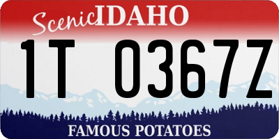 ID license plate 1T0367Z