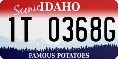 ID license plate 1T0368G