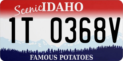 ID license plate 1T0368V