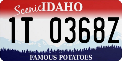 ID license plate 1T0368Z