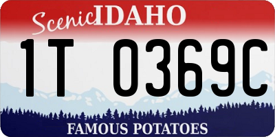 ID license plate 1T0369C