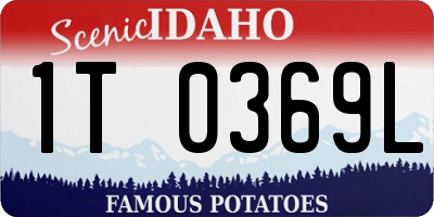 ID license plate 1T0369L