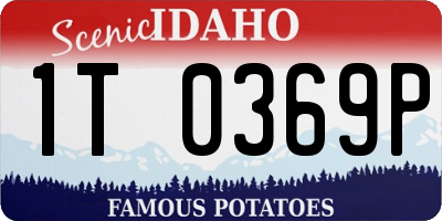 ID license plate 1T0369P