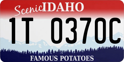 ID license plate 1T0370C