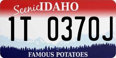 ID license plate 1T0370J