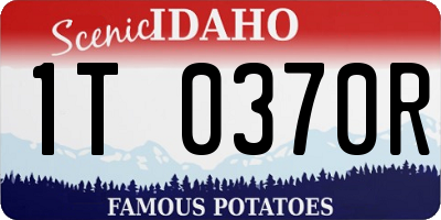 ID license plate 1T0370R