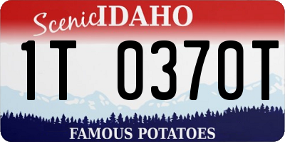 ID license plate 1T0370T