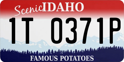 ID license plate 1T0371P