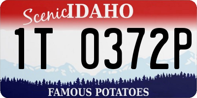 ID license plate 1T0372P