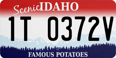 ID license plate 1T0372V