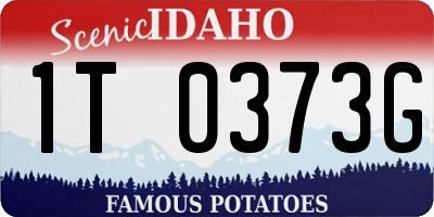 ID license plate 1T0373G
