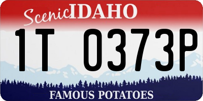 ID license plate 1T0373P