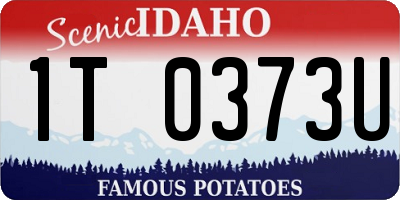ID license plate 1T0373U