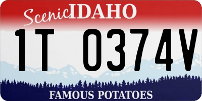 ID license plate 1T0374V