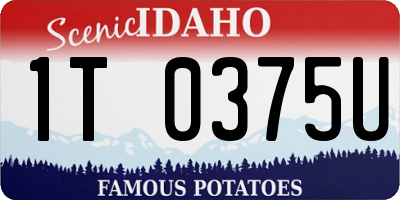 ID license plate 1T0375U