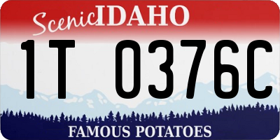 ID license plate 1T0376C
