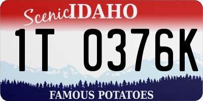ID license plate 1T0376K