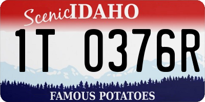 ID license plate 1T0376R