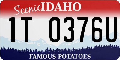 ID license plate 1T0376U