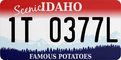 ID license plate 1T0377L