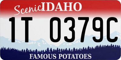 ID license plate 1T0379C
